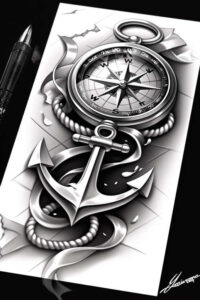 luxury-travel-neotraditional-bright-color-for-calf – tattoo design ideas free ai generated – Gallery: travels-inkby-ai