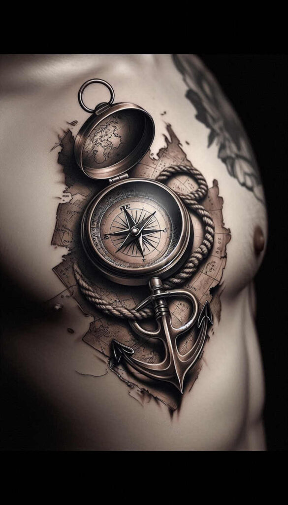 landscapes-realism-sharp-focus-for-shoulder – tattoo design ideas free ai generated – Gallery: travels-inkby-ai