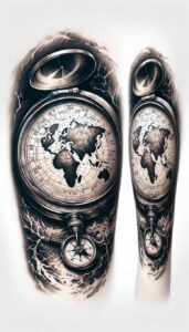 space-realism-deep-shadows-for-arm – tattoo design ideas free ai generated – Gallery: travels-inkby-ai
