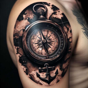discoveries-neotraditional-fine-detail-for-lower-chest – tattoo design ideas free ai generated – Gallery: travels-inkby-ai