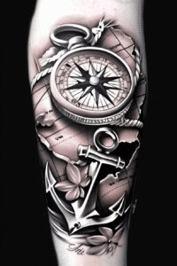 mystery-tattoo-surrealism-distorted-perspective-for-lower-leg – tattoo design ideas free ai generated – Gallery: travels-inkby-ai