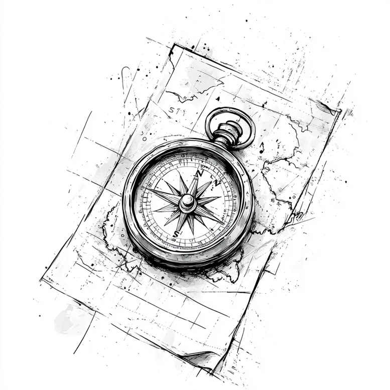 travels tattoo design ideas dreamlike antique compass courage and power