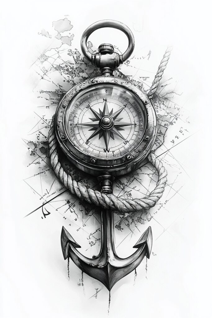 travels tattoo design ideas elaborate compass symbol for toe