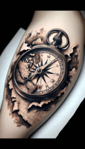 travels tattoo design ideas decorative flourishes embodying resilience