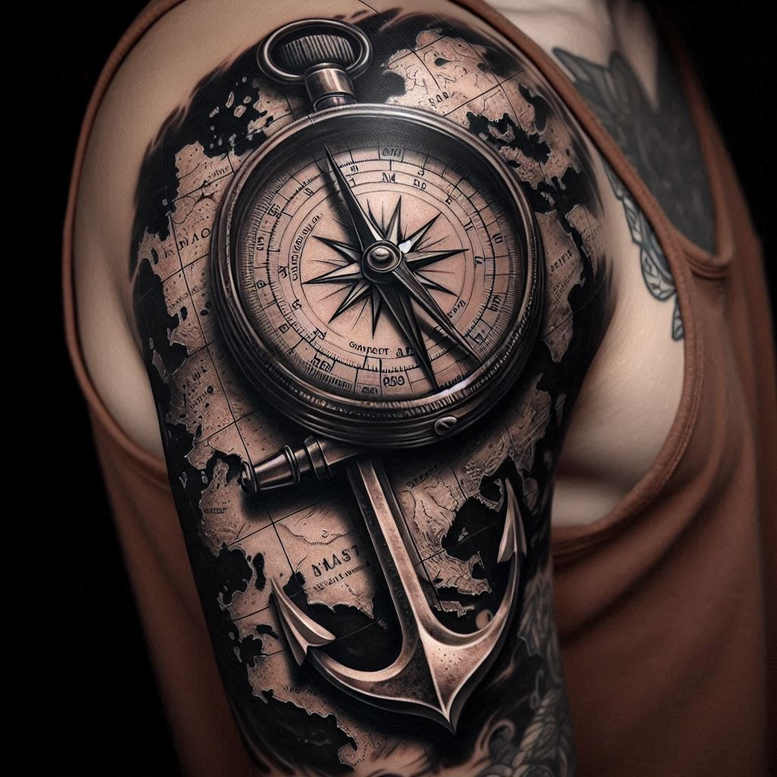 travels tattoo design ideas enhanced color for toe
