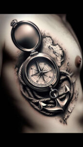 travels tattoo design ideas ethereal for upper shoulder
