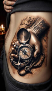 travels tattoo design ideas Surrealism shadow play represents determination