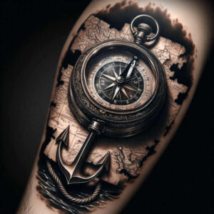 travels tattoo design ideas Realism realistic structure represents perseverance