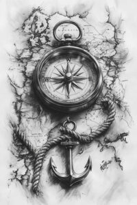 travels tattoo design ideas vector-style represents resilience