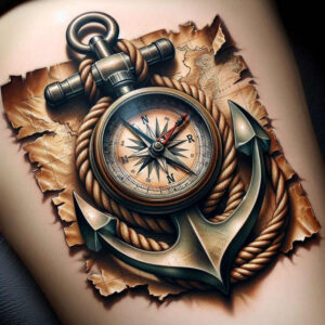 travels tattoo design ideas rich shading shows endurance