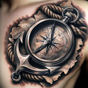 travels tattoo design ideas deep blacks stands for perseverance