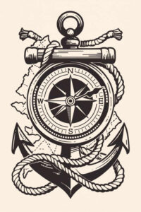 travels tattoo design ideas vintage influence symbolising courage
