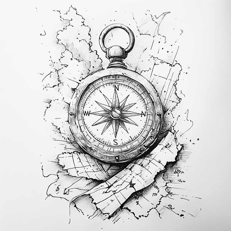travels tattoo design ideas classic motifs travel compass for lower back