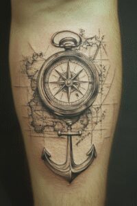 travels tattoo design ideas clear-cut visual route for hand