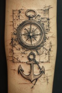 urban-travel-surrealism-hallucinogenic-for-lower-arm – tattoo design ideas free ai generated – Gallery: travels-inkby-ai