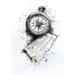 spiritual-travel-realism-seamless-blend-for-spine – tattoo design ideas free ai generated – Gallery: travels-inkby-ai