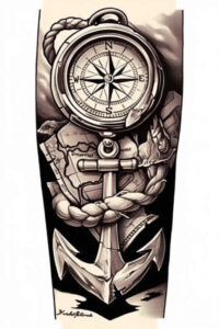 heritage-neotraditional-color-depth-for-hip – tattoo design ideas free ai generated – Gallery: travels-inkby-ai