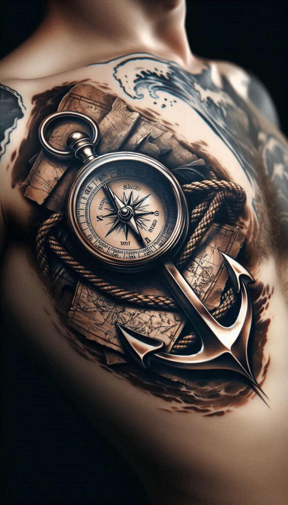 tourism-surrealism-fantastical-elements-for-nape – tattoo design ideas free ai generated – Gallery: travels-inkby-ai