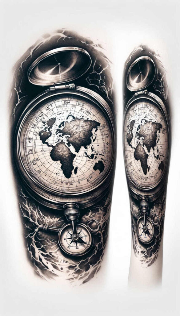 space-realism-subtle-saturation-for-back-shoulder – tattoo design ideas free ai generated – Gallery: travels-inkby-ai