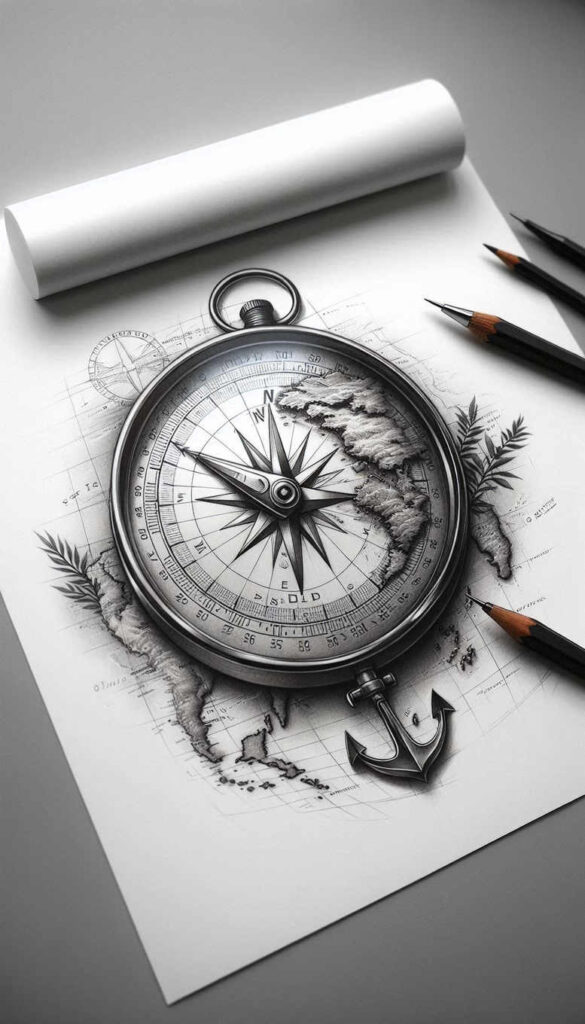 life-journey-surrealism-impossible-forms-for-upper-thigh – tattoo design ideas free ai generated – Gallery: travels-inkby-ai