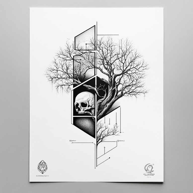 trees tattoo design ideas vintage influence forest ink meaning perseverance