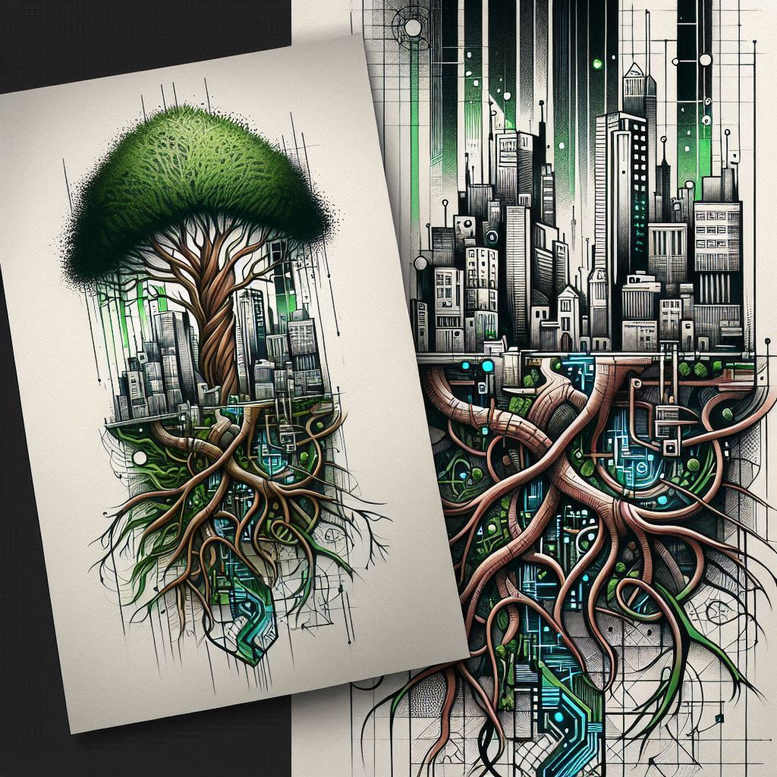trees tattoo design ideas real-life shading tree silhouette shows determination