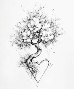 tree-with-waves-surrealism-esoteric-for-ankle – tattoo design ideas free ai generated – Gallery: trees-inkby-ai