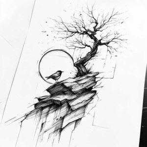 tree-with-waves-realism-skin-illusion-for-hand – tattoo design ideas free ai generated – Gallery: trees-inkby-ai