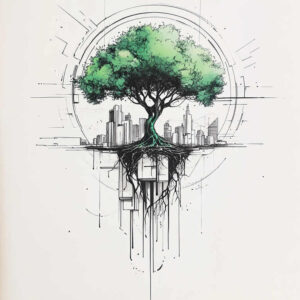 mystical-tree-neotraditional-artistic-contrast-for-lower-leg – tattoo design ideas free ai generated – Gallery: trees-inkby-ai