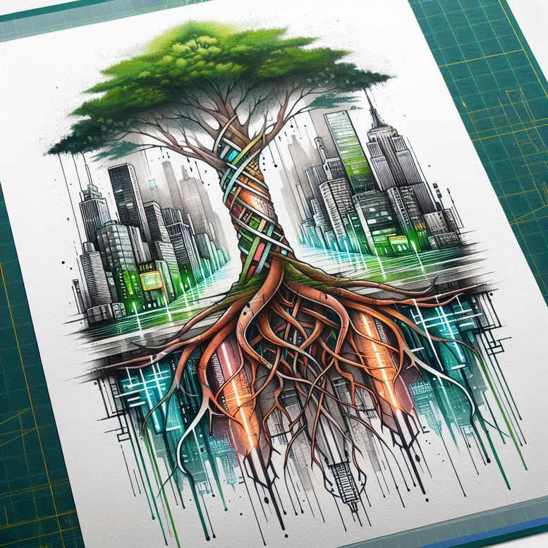tree-nature-motif-neotraditional-bold-texture-for-thigh – tattoo design ideas free ai generated – Gallery: trees-inkby-ai