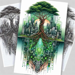 tree-with-plant-ornaments-realism-seamless-blend-for-collarbone – tattoo design ideas free ai generated – Gallery: trees-inkby-ai