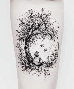 minimalist-tree-tattoo-neotraditional-enhanced-shading-for-collarbone – tattoo design ideas free ai generated – Gallery: trees-inkby-ai