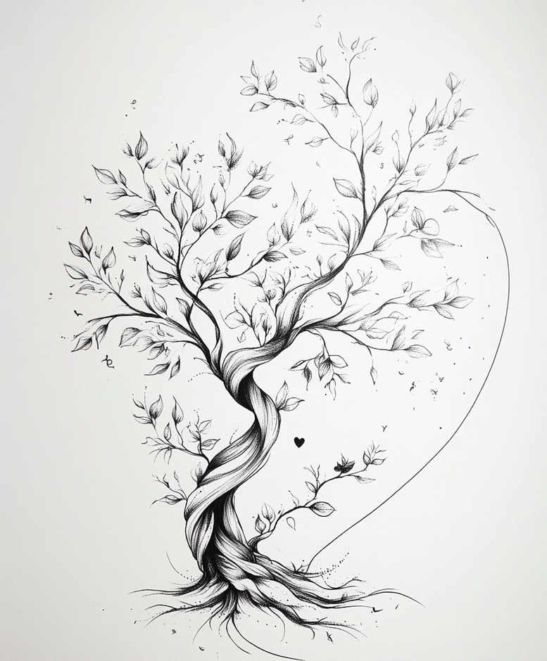 tree-energy-motif-realism-delicate-highlight-for-foot – tattoo design ideas free ai generated – Gallery: trees-inkby-ai