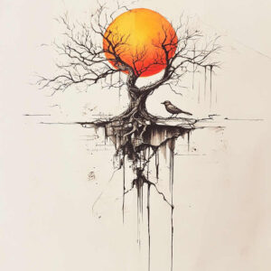 tree-life-motif-neotraditional-artistic-contrast-for-ribs – tattoo design ideas free ai generated – Gallery: trees-inkby-ai