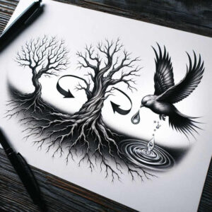 tree-with-energy-neotraditional-vivid-detail-for-upper-thigh – tattoo design ideas free ai generated – Gallery: trees-inkby-ai