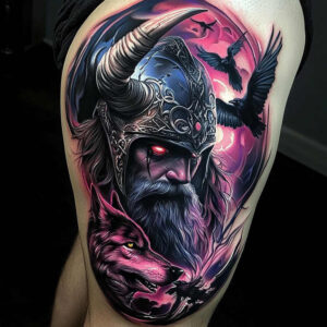 motion-warrior-tattoo-shadow-for-forearm – tattoo design ideas free ai generated – Gallery: vikings-inkby-ai