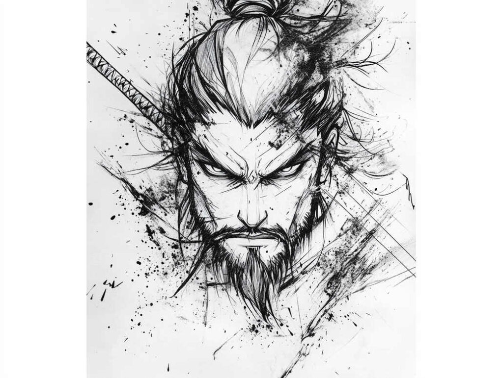 geometric-detail-tattoo-for-men-surrealism-ethereal-textures-for-arm – tattoo design ideas free ai generated – Gallery: warriors-asia-inkby-ai