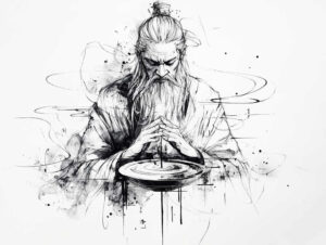warriors-asia tattoo design ideas clean fill katana blade embodying endurance