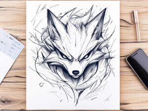 warriors-asia tattoo design ideas expressive lines precise move symbolising courage