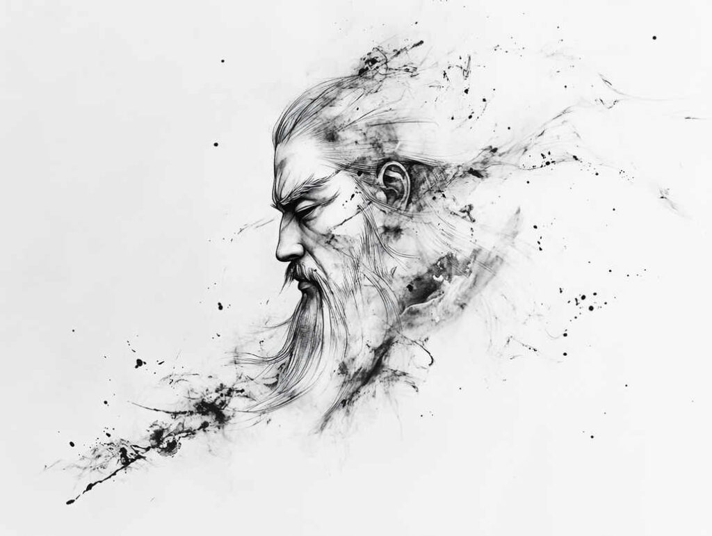 warriors-asia tattoo design ideas Surrealism timeless Samurai warrior for chest