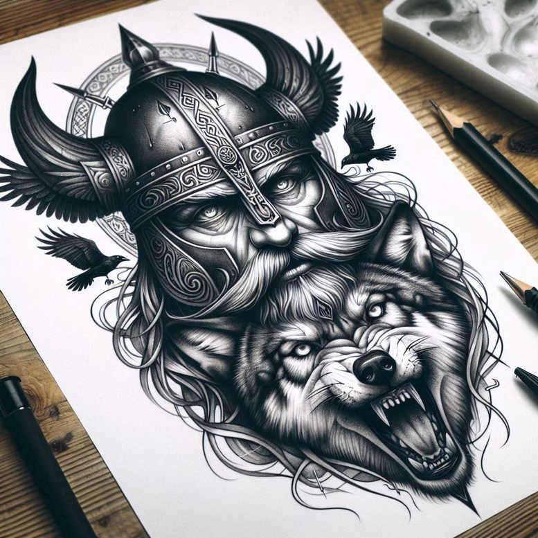 warrior-protection-motif-neotraditional-contoured-forms-for-fingers – tattoo design ideas free ai generated – Gallery: warriors-inkby-ai