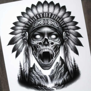 organic-line-tattoo-neotraditional-subtle-tone-for-fingers – tattoo design ideas free ai generated – Gallery: warriors-native-american-inkby-ai