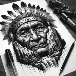 shadow-and-light-tattoo-realism-soft-highlights-for-upper-shoulder – tattoo design ideas free ai generated – Gallery: warriors-native-american-inkby-ai