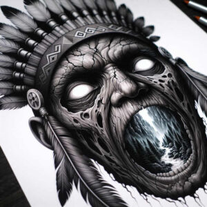 life-motif-tattoo-neotraditional-bold-texture-for-thigh – tattoo design ideas free ai generated – Gallery: warriors-native-american-inkby-ai