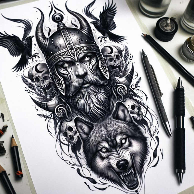 spartan-with-symbol-surrealism-ethereal-glow-for-scapula – tattoo design ideas free ai generated – Gallery: warriors-inkby-ai
