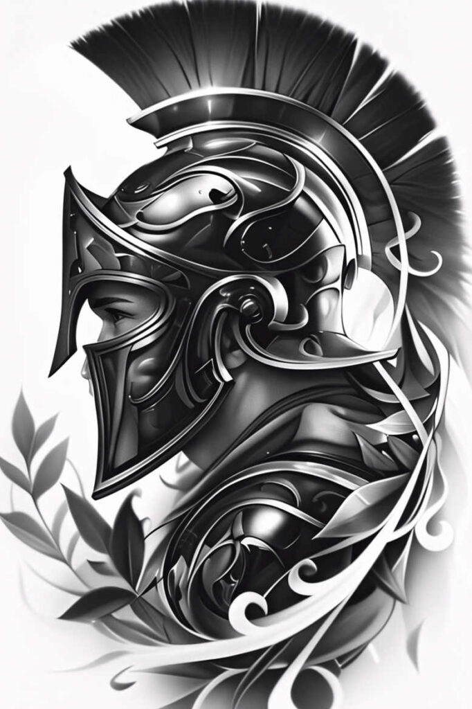 knight-courage-symbol-neotraditional-clean-fill-for-side – tattoo design ideas free ai generated – Gallery: warriors-inkby-ai