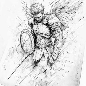 knight-legend-motif-realism-dimensional-ink-for-lower-thigh – tattoo design ideas free ai generated – Gallery: warriors-inkby-ai