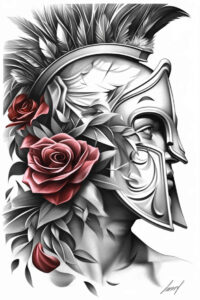 warriors tattoo design ideas displaced objects war presence represents determination