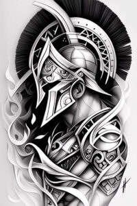 knight-tradition-motif-neotraditional-fine-detail-for-elbow – tattoo design ideas free ai generated – Gallery: warriors-inkby-ai