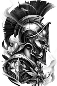 knight-with-armor-surrealism-distorted-perspective-for-side – tattoo design ideas free ai generated – Gallery: warriors-inkby-ai